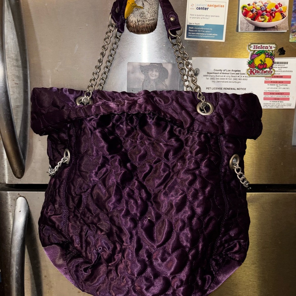 Purple Quilted Women's Bag